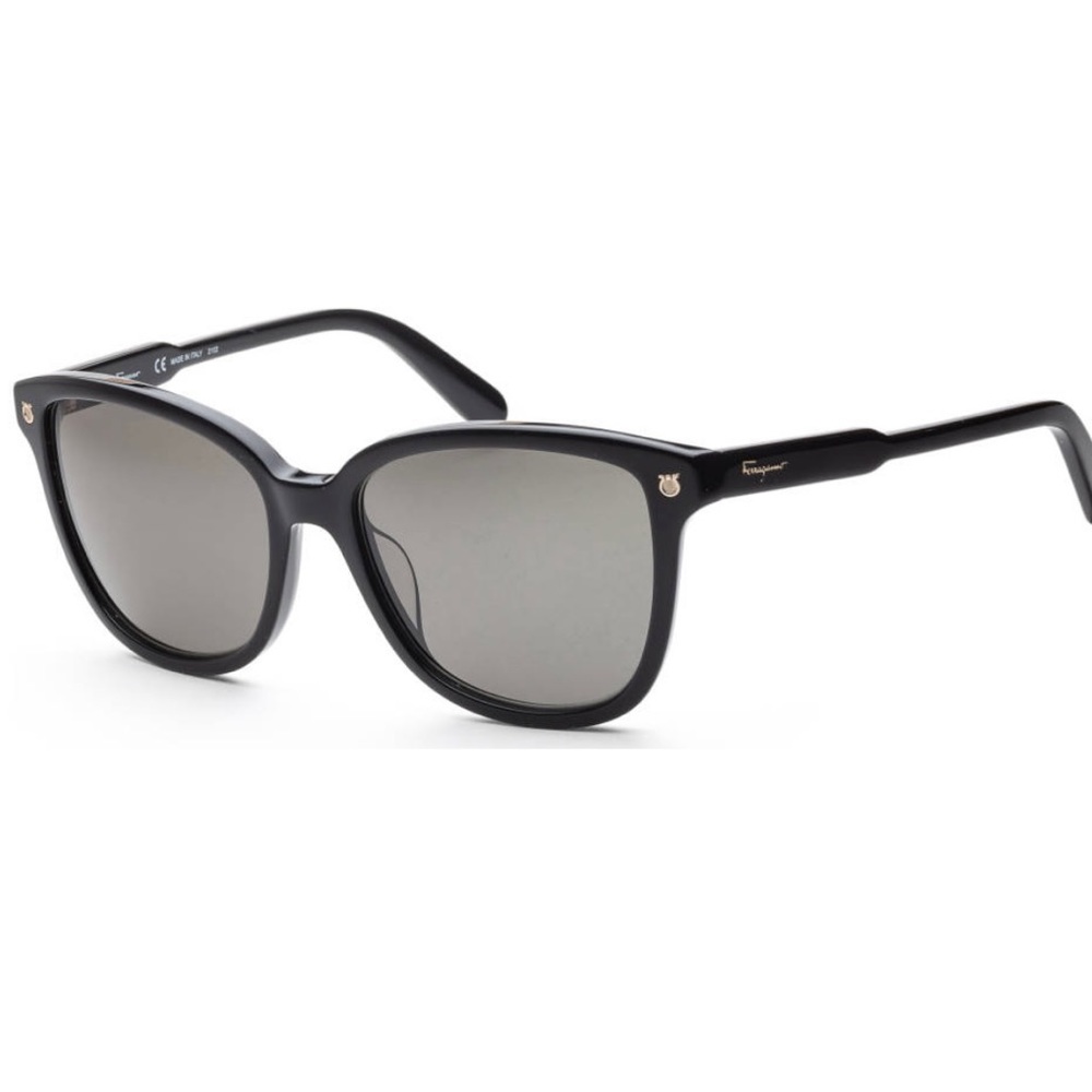 NWOT FERRAGAMO Fashion Unisex SF815S Black/Green Sunglasses